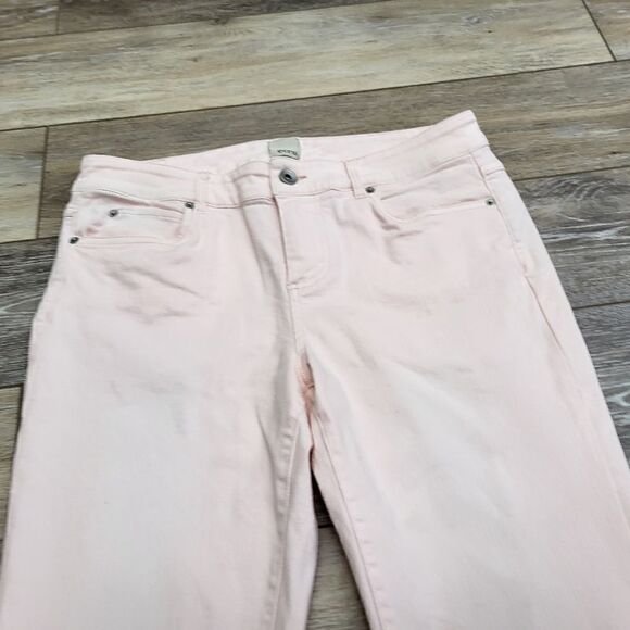 Ecru strummer frayed ankle jeans light pink colored size 6 - Picture 5 of 12